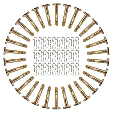 Potiarey Shear Pins and Cotter Pins Fit for MTD Snowblower - Shear Pins 30pcs and Cotter Pins 30pcs Compatible for Cub Cad et Troy Bilt Craftsman 24" 26" Snow Thrower, Replace 738-04124A 714-04040