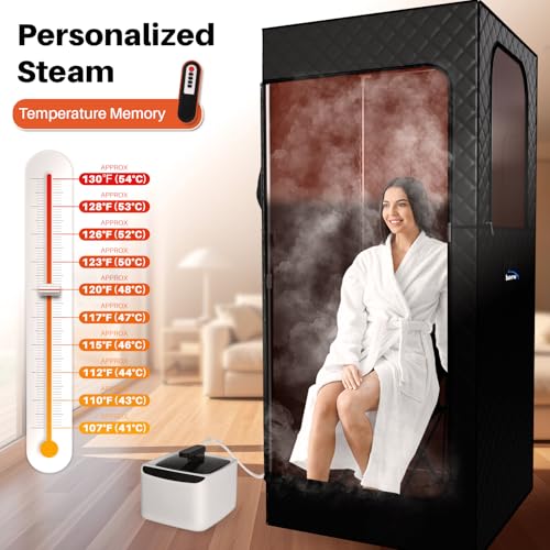 TOREAD Portable Steam Sauna Tent for Home, Full Size Sauna Box Portable Sauna for Home, 9 Adjustable Heat Levels, Fast Heating & Foldable Design for Relaxation