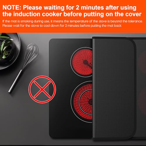 Fireproof Stove Cover, Heat Resistant Stove Top Covers for Electric Stove, 30x21 Inch Glass Stove Top Cover Oven, Waterproof Cooktop Cover, Electric Stove Top Cover Mat, Glass Stove Top Protector