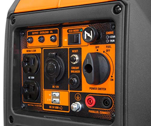 WEN Super Quiet 2350-Watt Portable Inverter Generator with Fuel Shut Off, Ultra Lightweight (56235i)