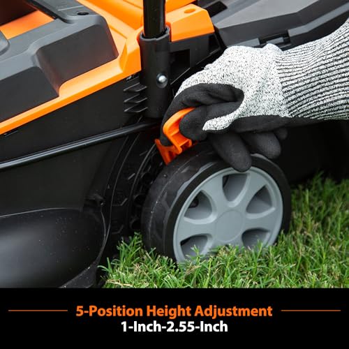 LawnMaster 20VMWGT 24V Max 13-inch Lawn Mower and Grass Trimmer 10-inch Combo with 2x4.0Ah Batteries and Charger