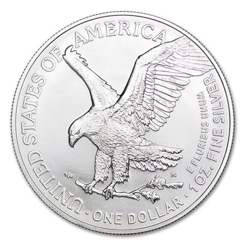 2024-1 oz American Silver Eagle Coin Brilliant Uncirculated with Certificate of Authenticity $1 Seller BU