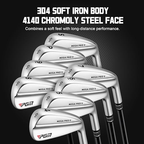 PGM 27 Piece Men's Complete Golf Club Set Right Handed R&A and USGA Certified with Driver Woods Hybrid Irons P S Wedges Putter Headcovers and Stand Bag Black