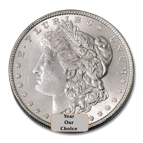 1878 S, P, O - 1904 O, P, S - Date Our Choice - 90% Silver Morgan AU - $1 AU in Air-Tite Capsule Holder with Smyrnacoin Certificate of Authenticity Dollar AU