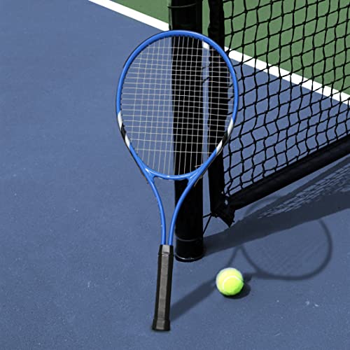 Tennis Rackets 2 Players Recreational for Beginners,Pre-Strung 27 Inch Light Adult Racquet Set for Women Men with Tennis Balls,Overgrips and Carry Bag (Blue)