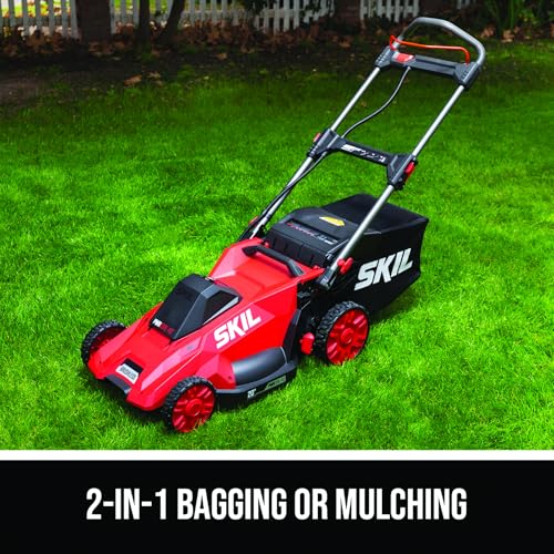 SKIL 40V Brushless 20" Push Mower Kit Including 6.0Ah Battery and 150W Charger-PM4910-15