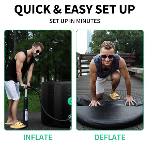 216 Inflatable Cold Plunge Tub with Insulated Lid,Ice Bath Tub for Athletes, Compatible with ice bath chiller Portable for Outdoor & Indoor Recovery