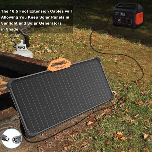 for Jackery 1000V2/1500/2000 V2 Pro Plus Extension Cable 16.5Ft DC 8020 Extension Cord fit Jackery SolarSaga Solar Panel to Jackery Explorer Pro & Plus Series Portable Power Station Solar Generator