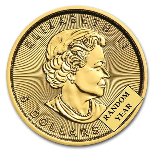 2025 Year Our Choice - Canadian Maple Leaf 1/10th Ounce Gold Coin .9999 Fine Gold 5 Dollar Gold Smyrnacoin Dollar Uncirculated