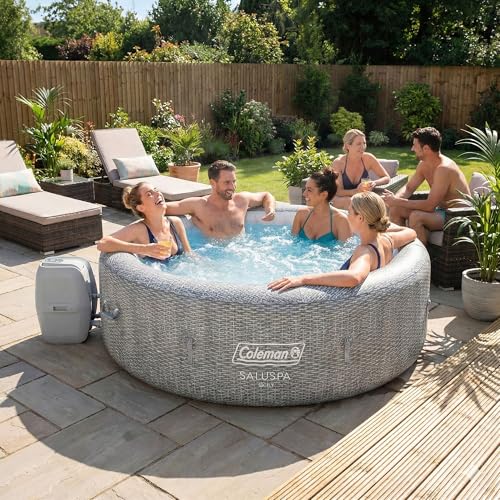 Coleman Sicily Energy-Efficient AirJet Inflatable Hot Tub 5-7 Person with App-Control