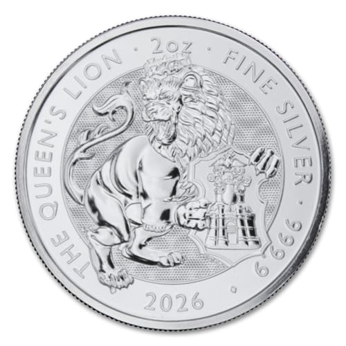 2026 2 oz British Silver Royal Tudor Beasts - Queen's Lion Coin Brilliant Uncirculated with a Certificate of Authenticity £5 Seller BU