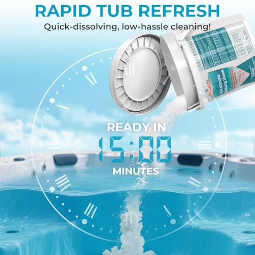 POOLACC Non-Chlorine Spa Shock for Hot Tub - 5 lbs, Chlorine-Free Shock Oxidizer Treatment for Hot Tubs, Spas and Swimming Pools, Fast Acting, Quick Dissolving Oxidizing Shock for Crystal Clear Water