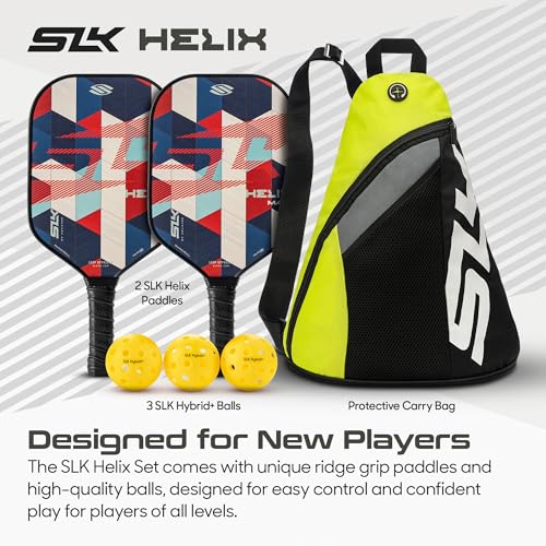 Selkirk Sport SLK Helix Pro Pickleball Paddle | Thermoformed Carbon Fiber Core Pickleball Paddles with Carbon Fiber & Fiberglass Hybrid Face | Unmatched Control | Patriot Bundle