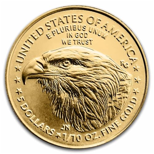 2025 American Gold Eagle 1/10th Ounce Coin .9167 Fine in Black Tetra Holder - Smyrnacoin - Dollar Uncirculated