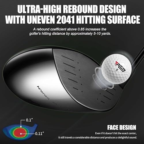 PGM 19 Piece Men's Complete Golf Club Sets - Ultra-Thin Face Titanium Driver (0.85+ COR), High COR Fairway Woods, Forged Irons, Precision CNC Milled Putter, with Stand Bag - Right Handed -Regular