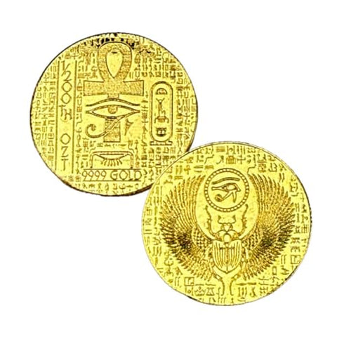 1/200 oz .9999 Fine Gold – Egyptian Scarab Design (Sealed in Capsule)