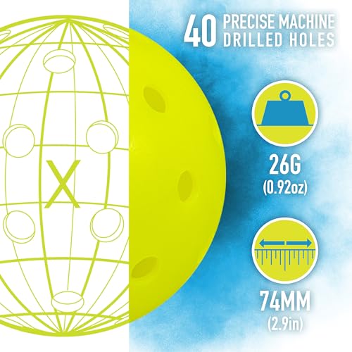 Franklin Sports Half Court Size Pickleball Net - Includes 10ft Net, (4) Paddles, and (6) X-40 USA Pickleball Approved Pickleballs, Red