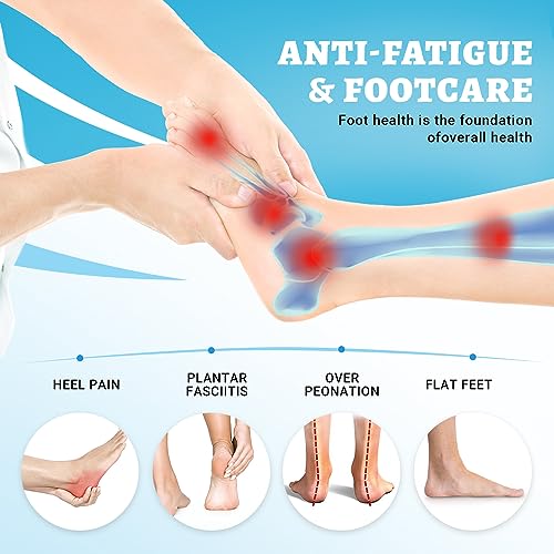 VALSOLE Plantar Fasciitis Insoles,210+ lbsHeavy Duty Support Pain Relief Orthotics,Insoles for Standing All Day,Work Boot Shoe Insole for Flat Feet,Orthotic Insoles for Men Women