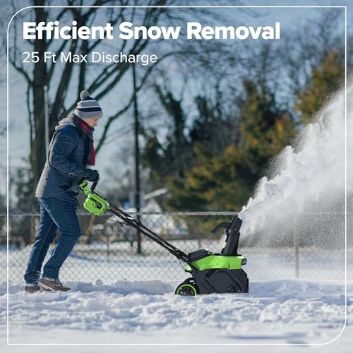 Greenworks 40V 20'' Brushless Snow Blower, Battery and Chargder not Included