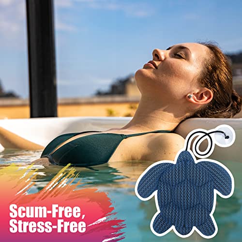 ANSLCA Hot Tub Scum Absorber, Scum Turtle Hot Tub Cleaner Hot Tub Sponges to Soak up Oils- Must Have Hot Tub Accessories for Adults Hot Tub Scum Sponge- Keeps Your Hot Tub Water Clean and Clear