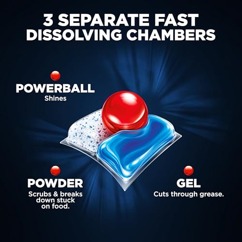 Finish Quantum Dishwasher Pods, No Pre-Rinse Dishwasher Detergent Soap Removes 24HR Dried-On Stain and Grease, Leaving a Virtually Spotless Shine, 84 Count