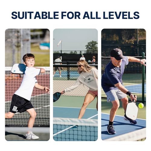 BGOJAB Pickleball Practice Rebounder Board with Target Net, 2 in 1 Pickleballs Training Equipment for Accuracy and Skill Development, Pickleball Dink Master Solo Trainer for Kid/Youth/Adult