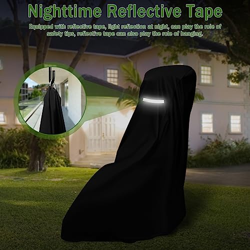 Lawn Mower Cover,Heavy Duty 420D Polyester Oxford Push Mower Cover,Waterproof,UV Protection Universal Fit Push Lawn Mower with Drawstring & Cover Storage Bag,Lawnmower Covers for Outdoor Waterproof
