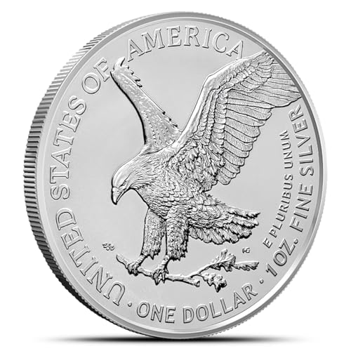 2025 - American Silver Eagle .999 Fine Silver with our Smyrnacoin Certificate of Authenticity Dollar Uncirculated US Mint