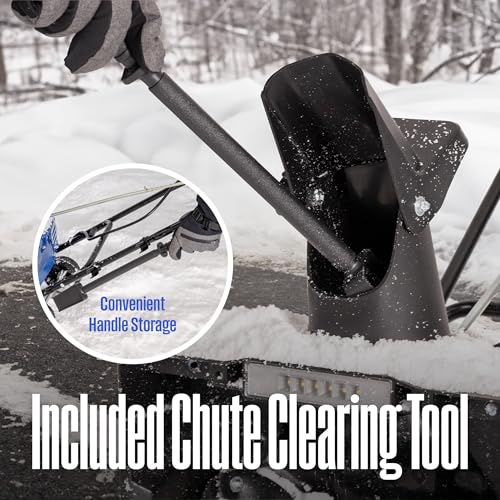 Westinghouse WSnow18 48V Cordless Snow Blower 18 Inch Kit, Steel Auger, LED Light, 1200W Brushless Motor, 25ft Throwing Distance, Plows 650lbs/min, Compatible with Snow Joe Batteries
