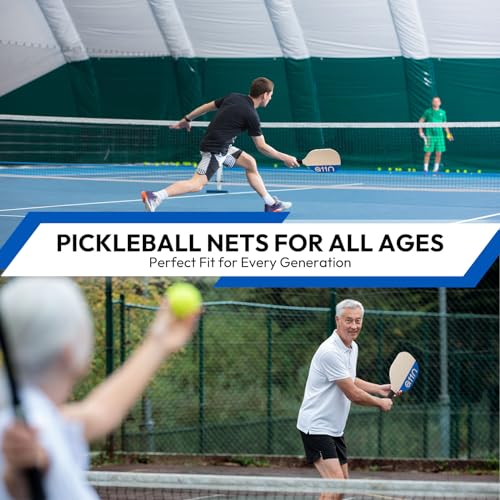 A11N SPORTS Premium Pickleball Starter Set for Driveway - 22ft Portable Net, Court Markers, 4X Paddles, Balls & Carrying Bag
