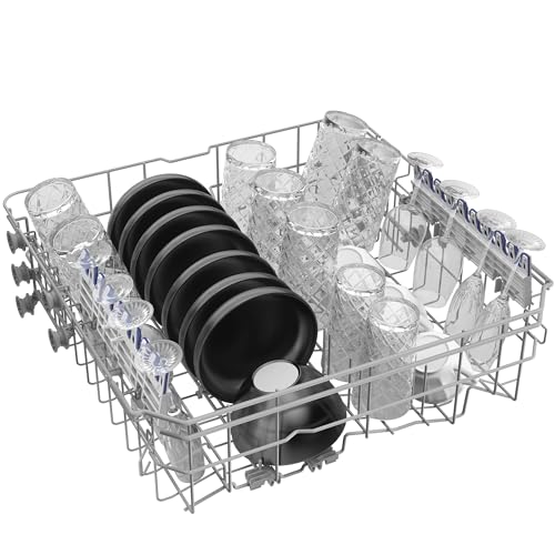 Empava 24” Built-in Dishwasher with Stainless Steel Tub, 15 Place Settings, 8 Wash Cycles, 3rd Racks, Auto Door Dry, 49 dB Quiet, ENERGY STAR Certified
