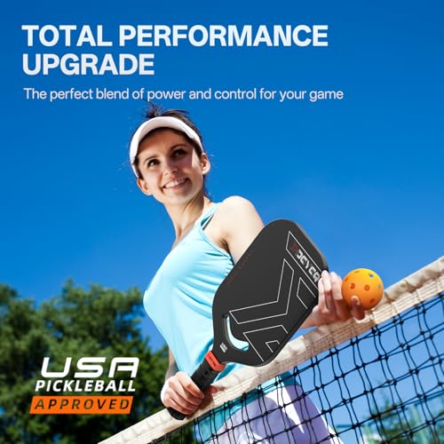 DGYGQ Pickleball Paddles, Carbon Fiber Pickleball Paddle with Polypropylene Honeycomb Core, Increased Power for Ultimate Spin & Consistency