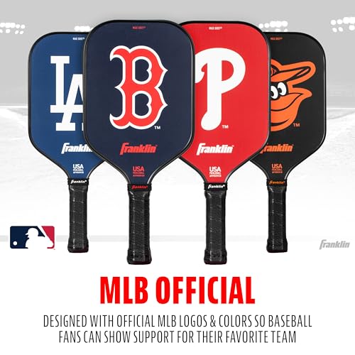 Franklin Sports MLB New York Yankees Pickleball Paddle - Official MLB Team Rackets - USAP (USAPA) Approved Premium Quality Pickleball Paddles - Authentic Team Logos + Colors