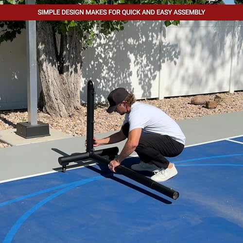 Dominator PRO Black Portable Pickleball Net - Heavy Duty USAPA Compliant Portable Regulation Pickleball Net - Indoor/Outdoor Aluminum Rust Proof Frame w/Adjustable Net Tension & Locking Wheels