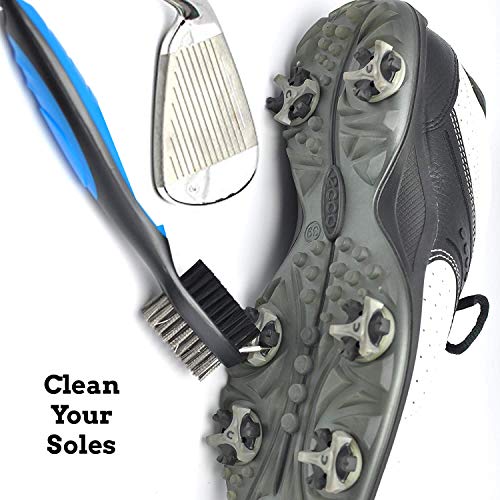 ToVii Golf Towel Microfiber Waffle Pattern Golf Towel | Brush Tool Kit with Club Groove Cleaner | Golf Divot Tool Accessories for Men