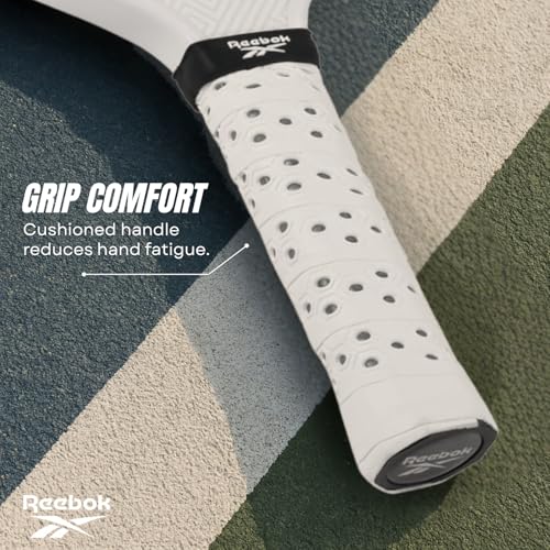 Reebok - Pro Geo Elongated Paddle, Premium Construction with Stylish Design, White