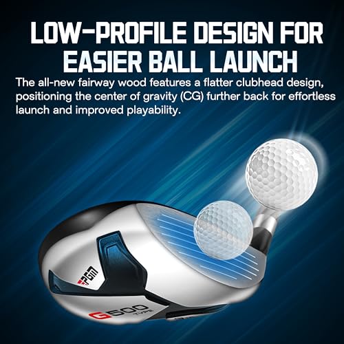 PGM G500 Men’s Golf Club Set – 12 Piece Complete Set with Titanium Driver, Fairway Wood, Hybrid, Stainless Steel Irons, Putter, Stand Bag & Headcovers – Beginner & Intermediate Friendly