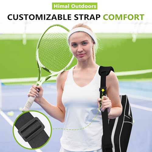 Himal 3 Racquet Tennis Bag With Protective Pad, tennis racket bag for Men Women, Sports enthusiasts of All Ages