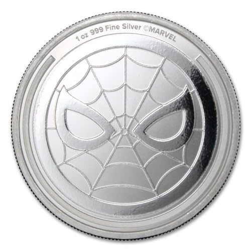 2023-1 oz Niue Silver Marvel Spider-Man Coin Brilliant Uncirculated with Certificate of Authenticity $2 Seller BU