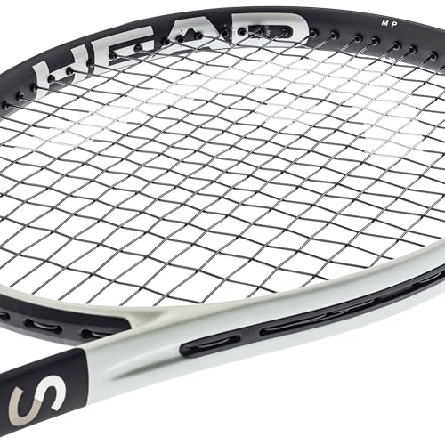 HEAD Speed MP 2024 Tennis Racquet - Strung Mid Tension with Velocity 16 Gauge, 4 1/2" Grip