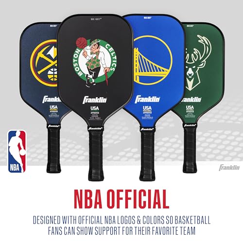Franklin Sports NBA Los Angeles Lakers Pickleball Paddle - Official NBA Team Rackets - USAP (USAPA) Approved Premium Quality Pickleball Paddles - Authentic Team Logos + Colors