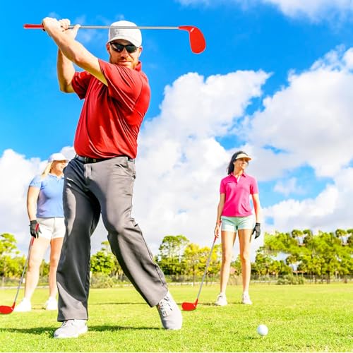 26" Backyard Golf Club Set with Oversize Heads Golf Balls Bucket Golf Game Chipping Clubs for Outdoor Yard Training Practice Gift (Right Hand) (26in/Kids (3-8))