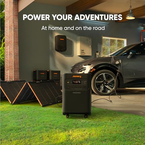 Jackery Smart Transfer Switch, Max. 60 kWh/14400 W Home Backup Power with Jackery Solar Generator 5000 Plus, Automatic 20ms UPS Power for Emergencies, Power Outages, Off-Grid, EV Charging