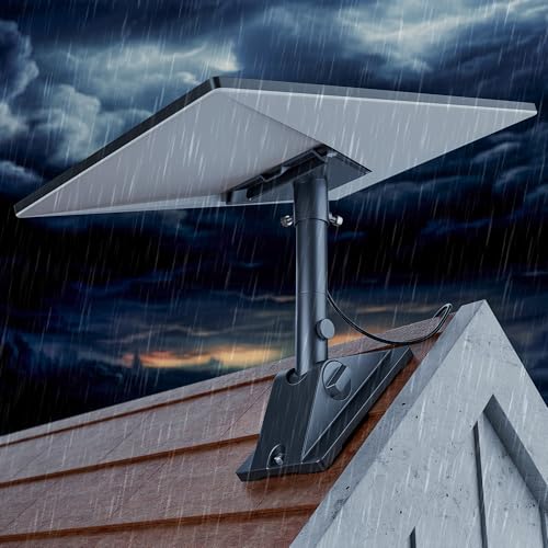 Starlink Gen 3 Mount Kit, Heavy-Duty Aluminum Roof/Wall Mount Accessories for Starlink V3, 5.5"x8.8" Stable Base, 90° Tool-Free Tilt, Insulation Guard, Satellite Dish Mounting Kit Pole & Pipe Adapter