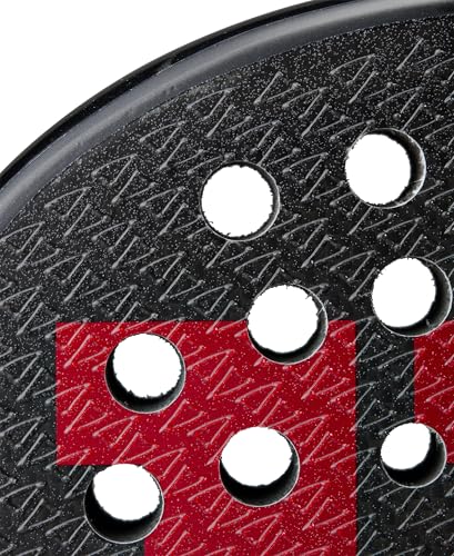 Wilson Bela V3 Padel Racket - Black/Red, Grip Size 2-4 1/4"