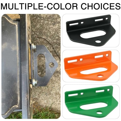 Zero Turn Mower Trailer Tow Hitch 1/4"(6mm) - Heavy Duty Lawn Mower Trailer Hitch 3/4" Hole Center with 2 Types Carriage Bolt Orange