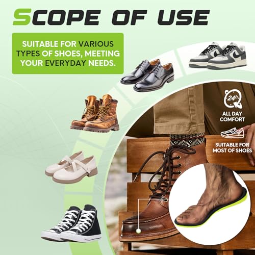 Eimocs 2 Pairs Comfort Insoles for Men/Women, Memory Foam Inserts, Prevent Foot Odor, Providing Great Shock Absorption and Cushioning for Feet Relief，Steppers Insoles