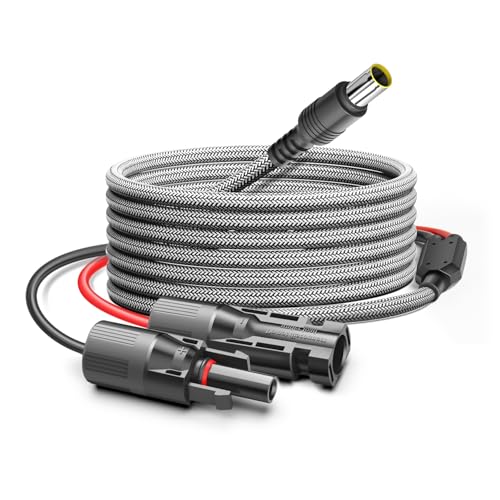 CASIMY DC 8mm/DC7909 Solar Generator Adapter Extension Cable to Solar Panel Renogy Ecoflow, for Jackery Explorer 500 1000 AIMTOM Rebel 440 BLUETTI EB3A AC180 EB70S Portable Power Station Backup 3.5M