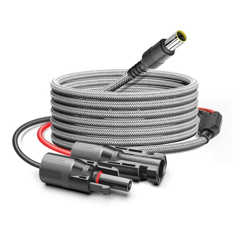 CASIMY DC 8mm/DC7909 Solar Generator Adapter Extension Cable to Solar Panel Renogy Ecoflow, for Jackery Explorer 500 1000 AIMTOM Rebel 440 BLUETTI EB3A AC180 EB70S Portable Power Station Backup 3.5M