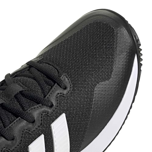 adidas Men's Gamecourt 2 M, Black/White/Silver Metallic, 10.5